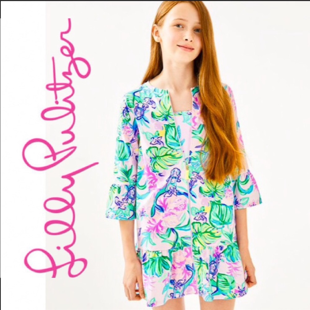 NWT Lilly Pulitzer UPF 50+ Girls Sutton cover-up